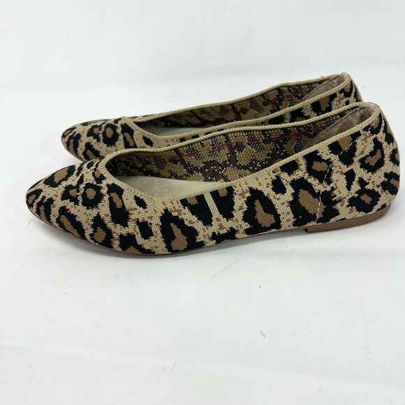 Skechers Cleo Claw-Some Ballet Flats Women's 7 Leopard Print Pointed Toe Slip-On - Picture 3 of 9